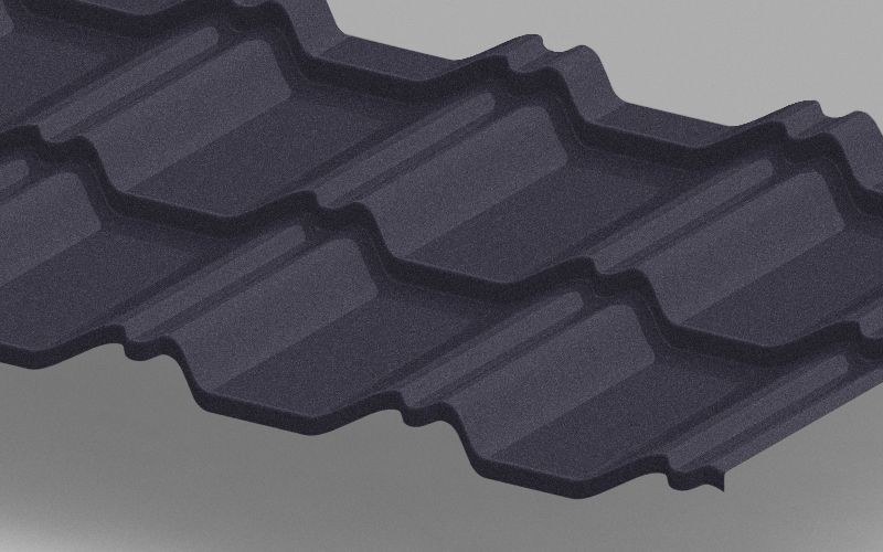 Металлочерепица Kvinta Uno с покрытием Polyester Matt 0,4 мм, изображение, фото | Сталь ТД