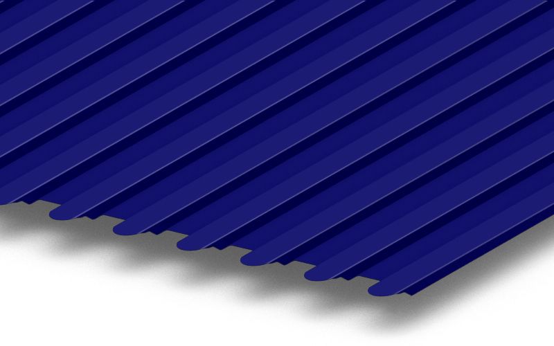 Профлист С8 фигурный с покрытием Полиэстер, 0,45 мм, изображение, фото | Сталь ТД