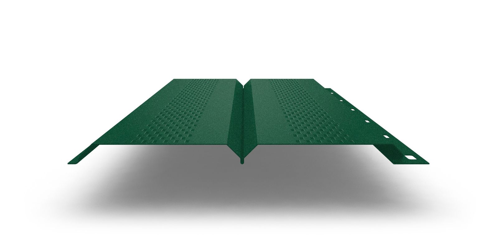 Металлический софит Экобрус с перфорацией с покрытием Velur®, 0,5 мм, изображение, фото | Сталь ТД