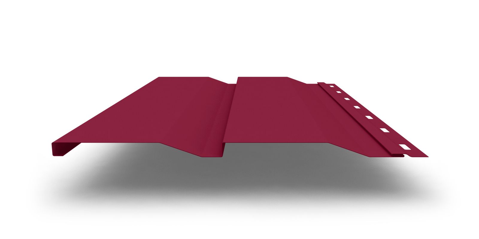 Купить Металлический сайдинг Корабельная доска XL с покрытием Satin® в цвете RAL 3005 толщиной 0,50 мм