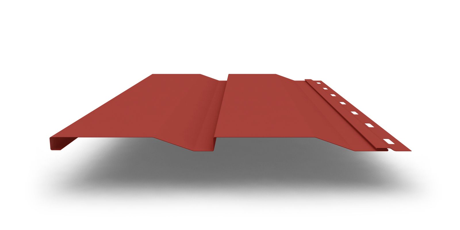 Купить Металлический сайдинг Корабельная доска XL с покрытием Satin® в цвете RAL 8004 толщиной 0,50 мм