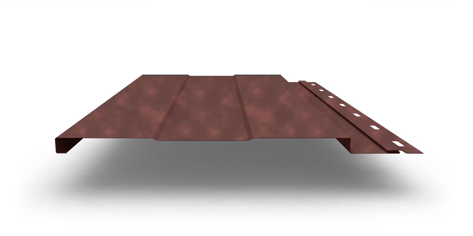 Купить Металлический сайдинг Фасадная панель с покрытием Safari® в цвете Safari® brown толщиной 0,45 мм