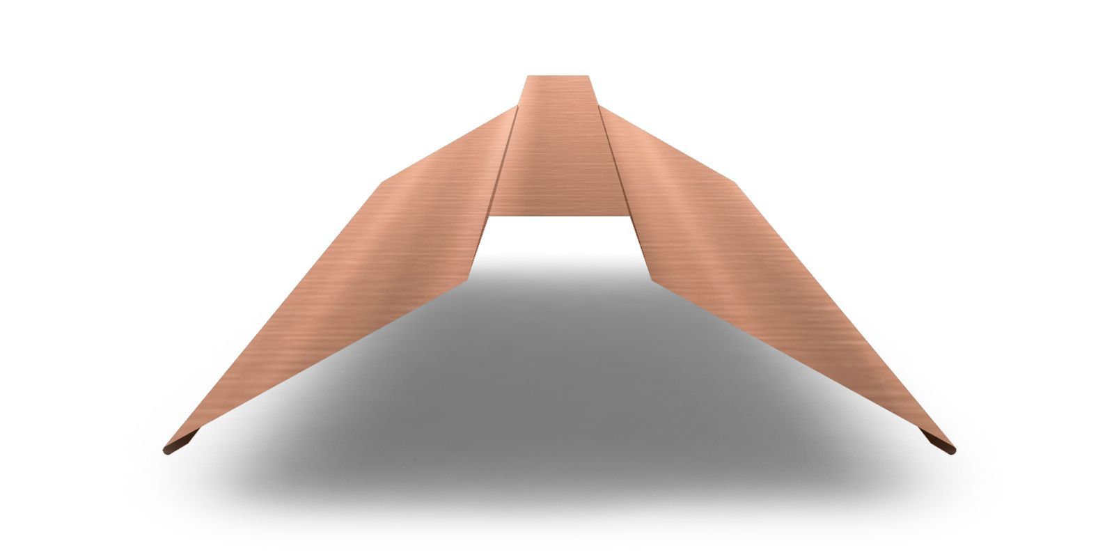 Планка конька плоского с покрытием AGNETA, 0,5 мм, изображение, фото | Сталь ТД