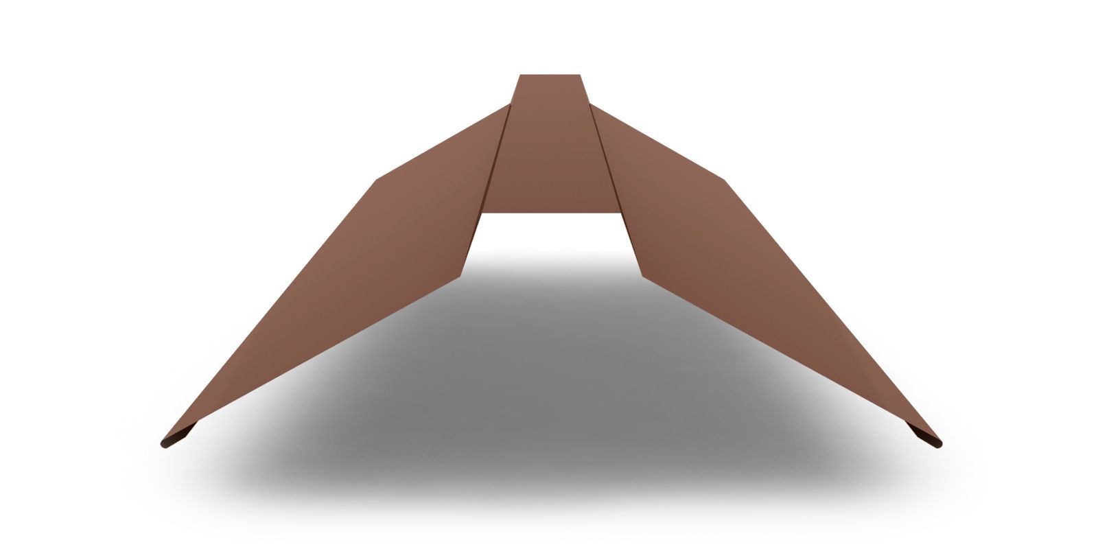 Планка конька плоского с покрытием PURMAN, 0,5 мм, изображение, фото | Сталь ТД
