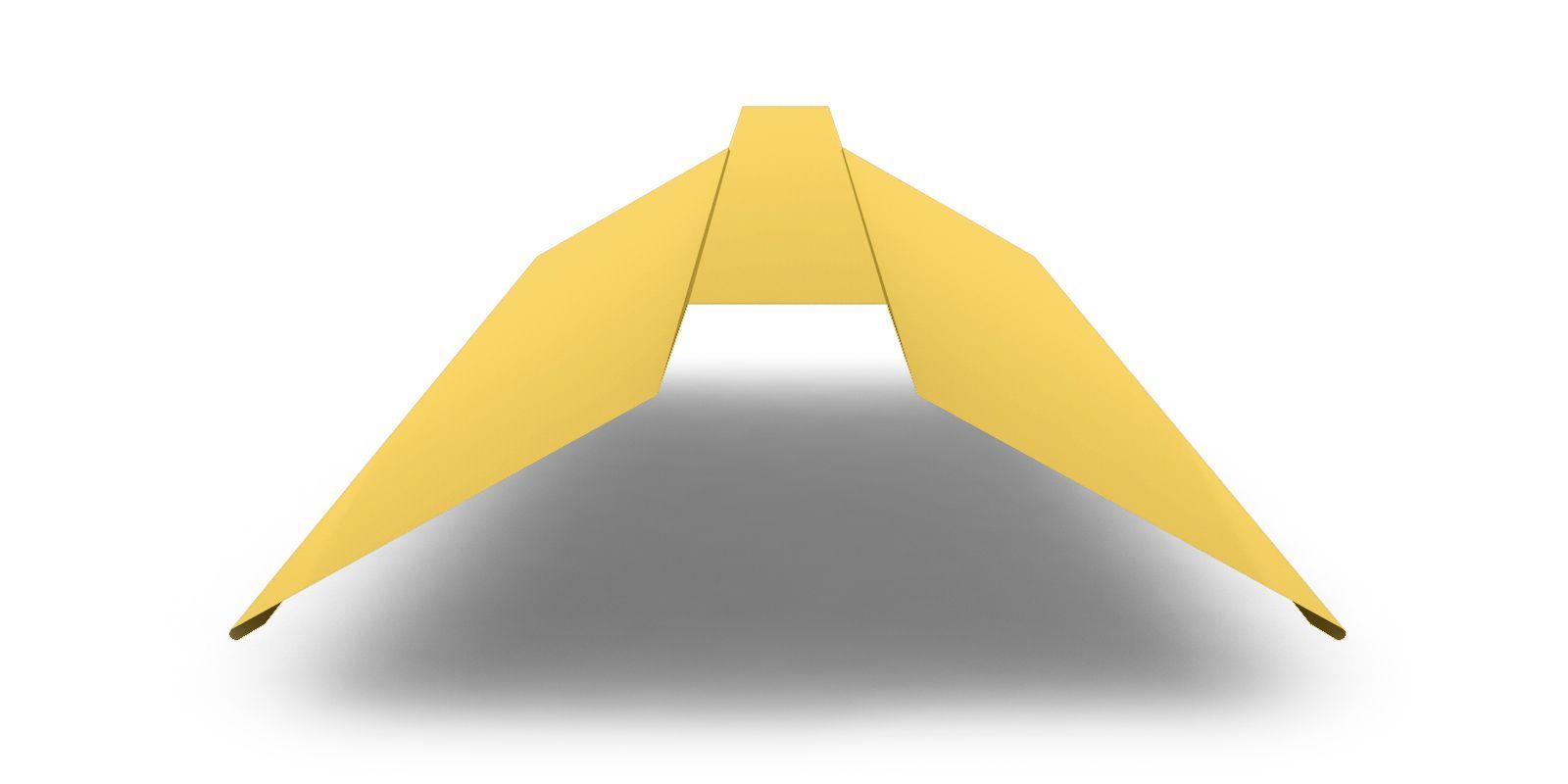 Планка конька плоского с покрытием NormanMP, 0,5 мм, изображение, фото | Сталь ТД