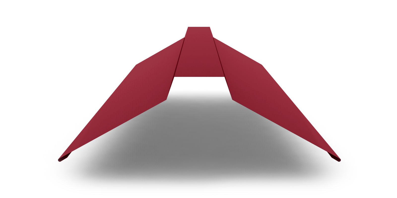 Планка конька плоского с покрытием Satin, 0,5 мм, изображение, фото | Сталь ТД