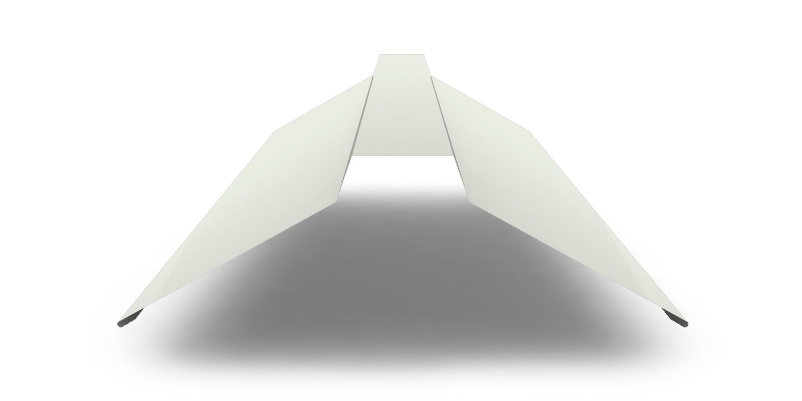 Планка конька плоского с покрытием PVDF, 0,5 мм, изображение, фото | Сталь ТД