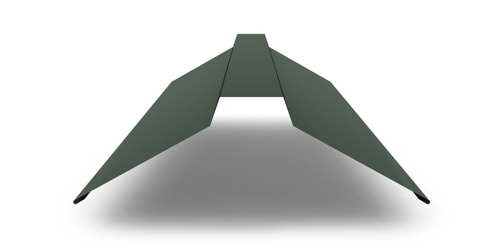 Планка конька плоского с покрытием PURETAN, 0,5 мм, изображение, фото | Сталь ТД