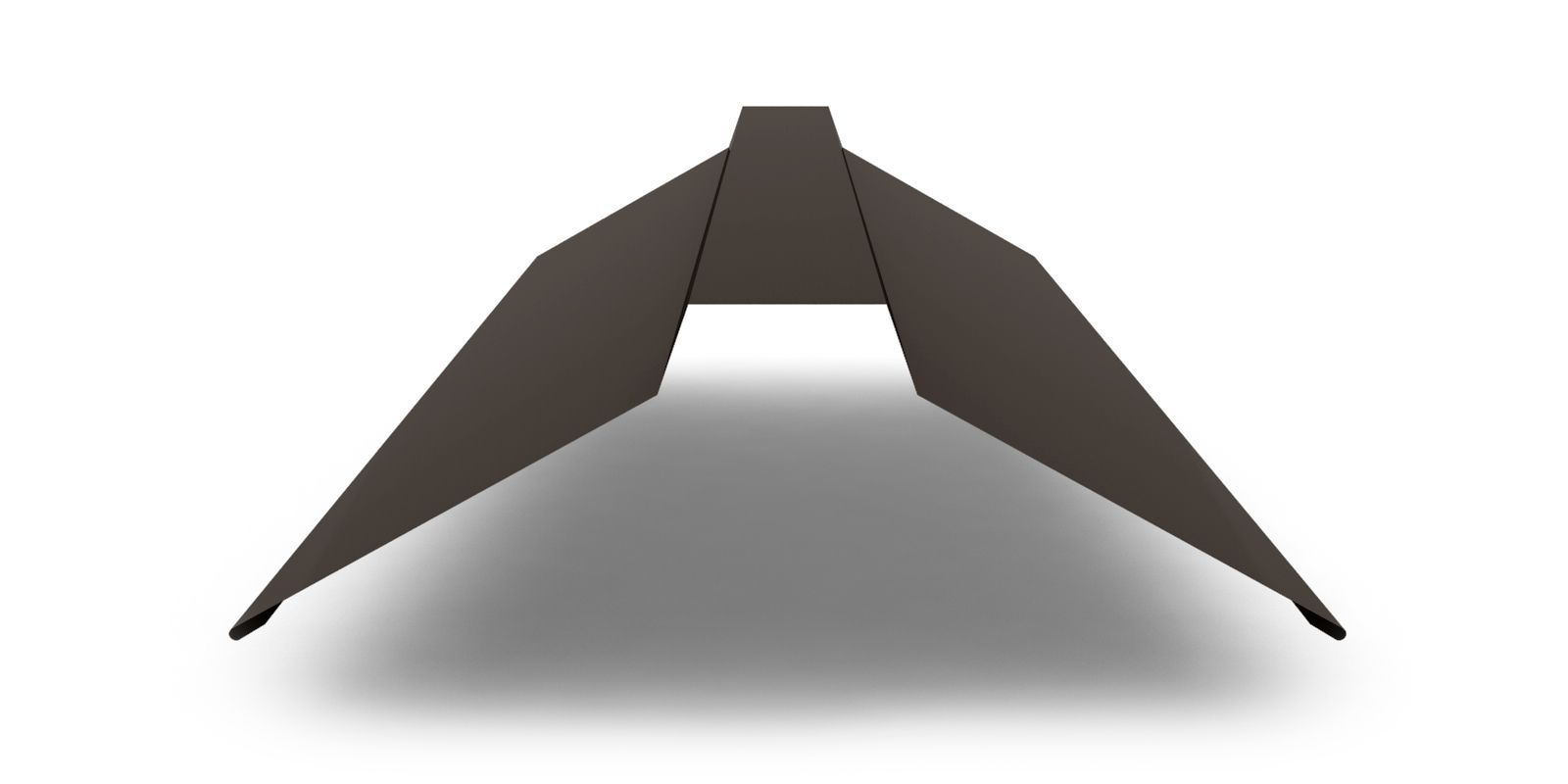 Планка конька плоского с покрытием Полиэстер, 0,45 мм, изображение, фото | Сталь ТД