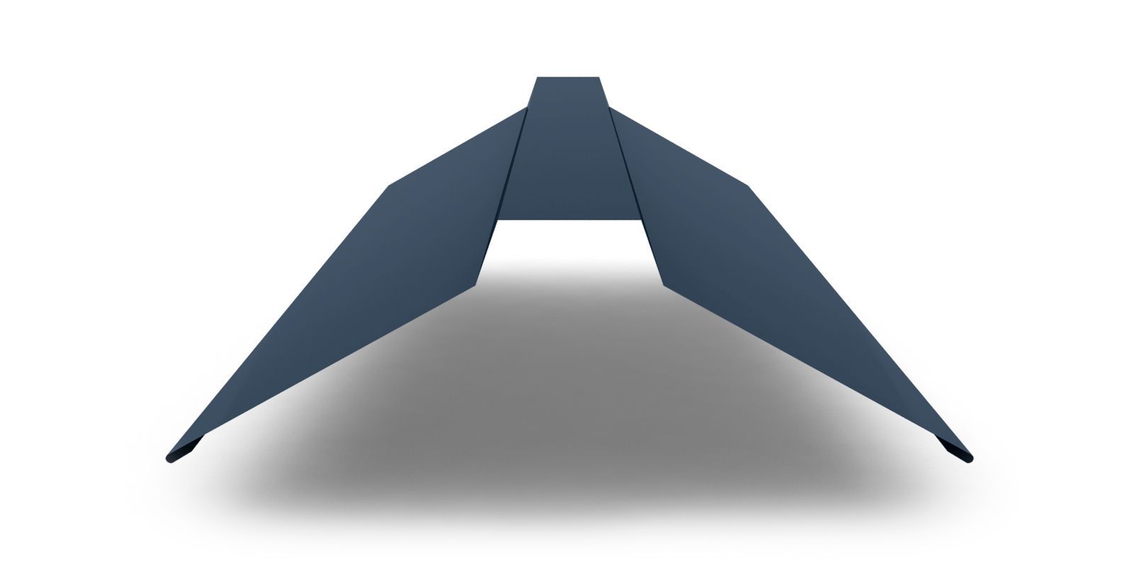 Планка конька плоского с покрытием PURETAN, 0,5 мм, изображение, фото | Сталь ТД