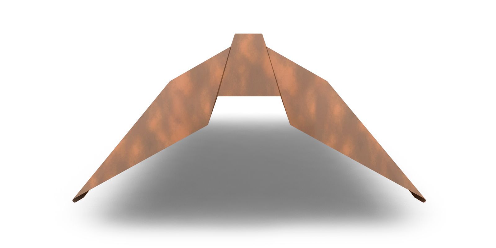 Планка конька плоского с покрытием CLOUDY, 0,5 мм, изображение, фото | Сталь ТД