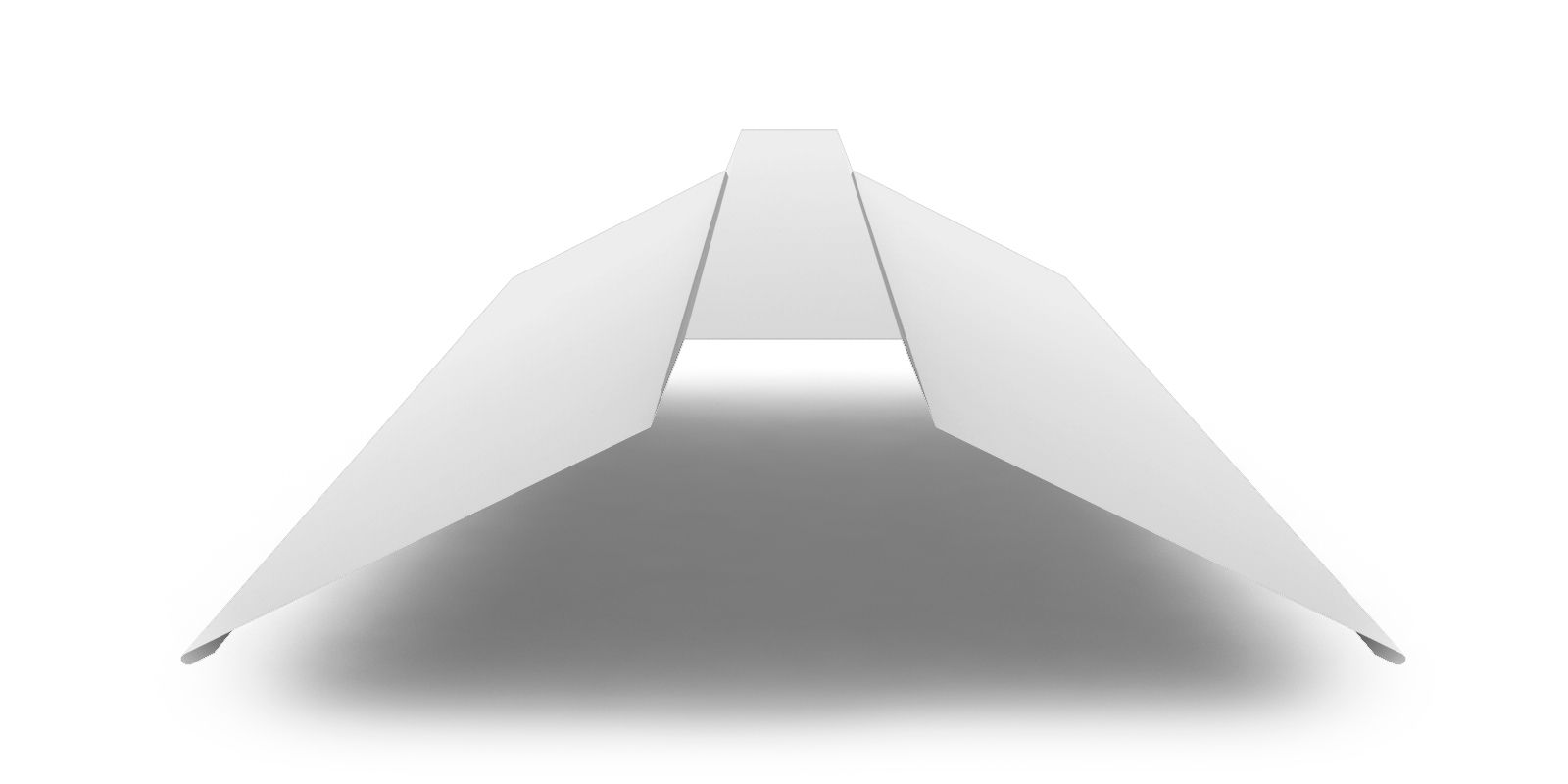 Планка конька плоского широкого с покрытием Satin, 0,5 мм, изображение, фото | Сталь ТД