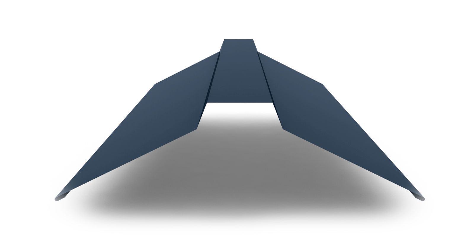 Планка конька плоского широкого с покрытием PURETAN, 0,5 мм, изображение, фото | Сталь ТД