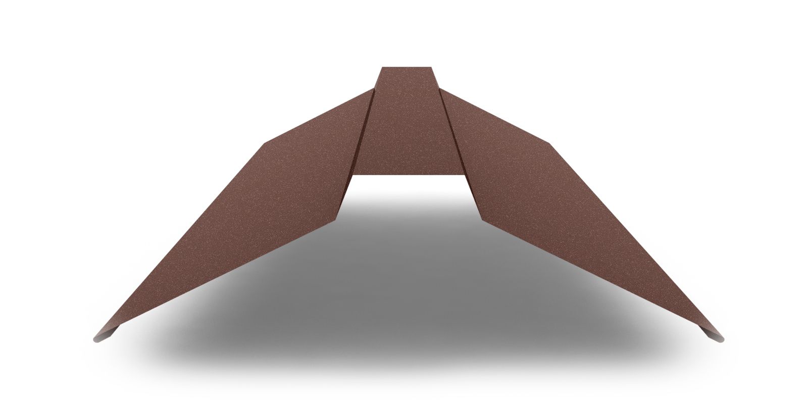 Планка конька плоского широкого с покрытием Quarzit Pro Matt, 0,5 мм, изображение, фото | Сталь ТД