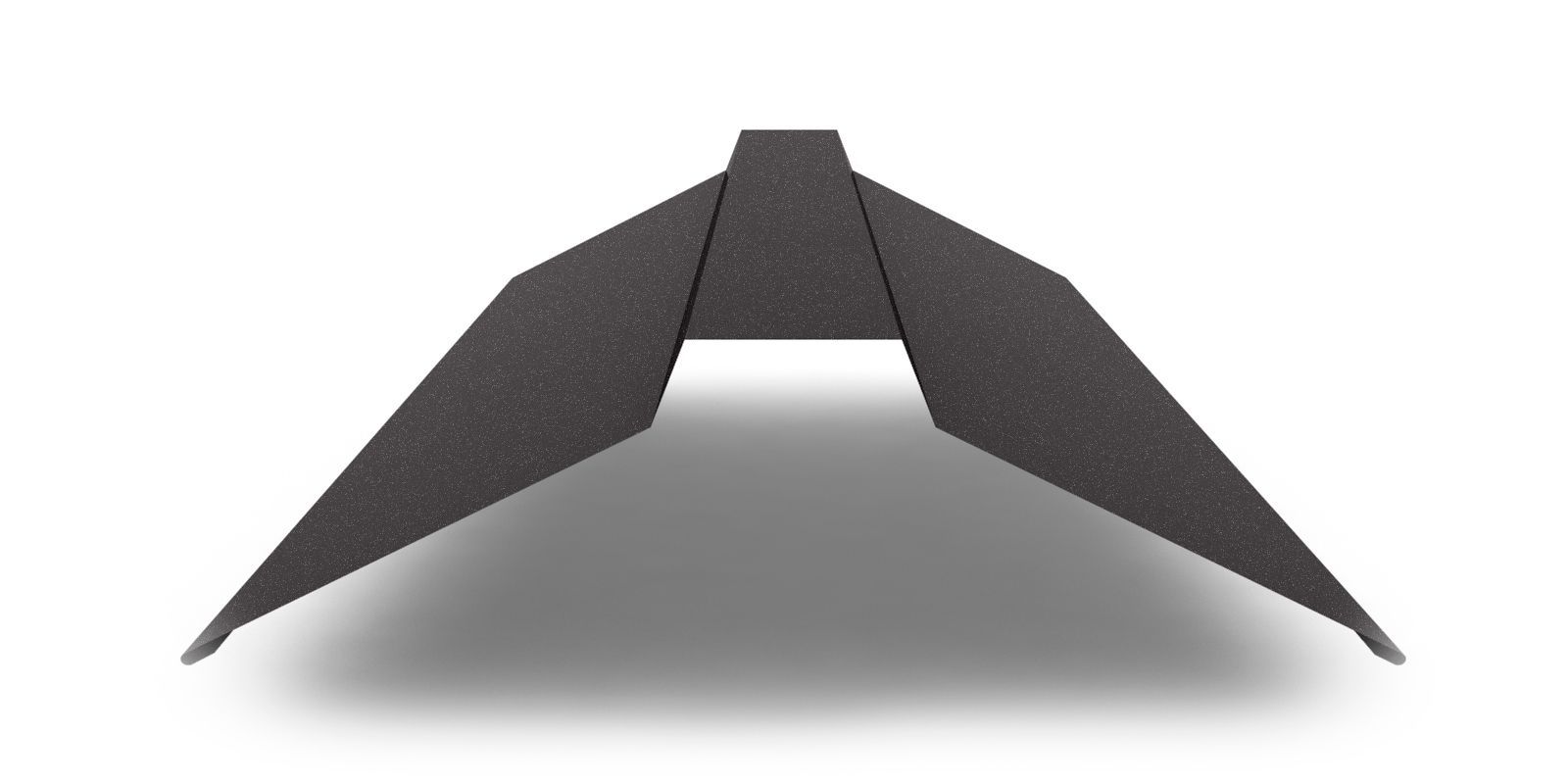 Планка конька плоского широкого с покрытием PurPro Matt 180, 0,5 мм, изображение, фото | Сталь ТД