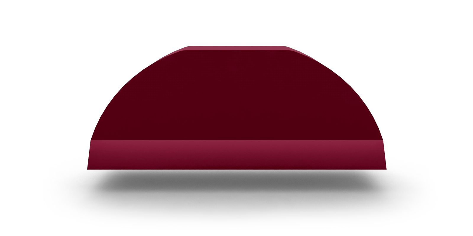 Заглушка полукруглого конька плоская, с покрытием Colorcoat Prisma, 0,5 мм, изображение, фото | Сталь ТД