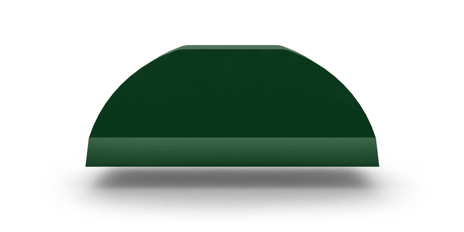 Заглушка полукруглого конька плоская, с покрытием Полиэстер, 0,45 мм, изображение, фото | Сталь ТД