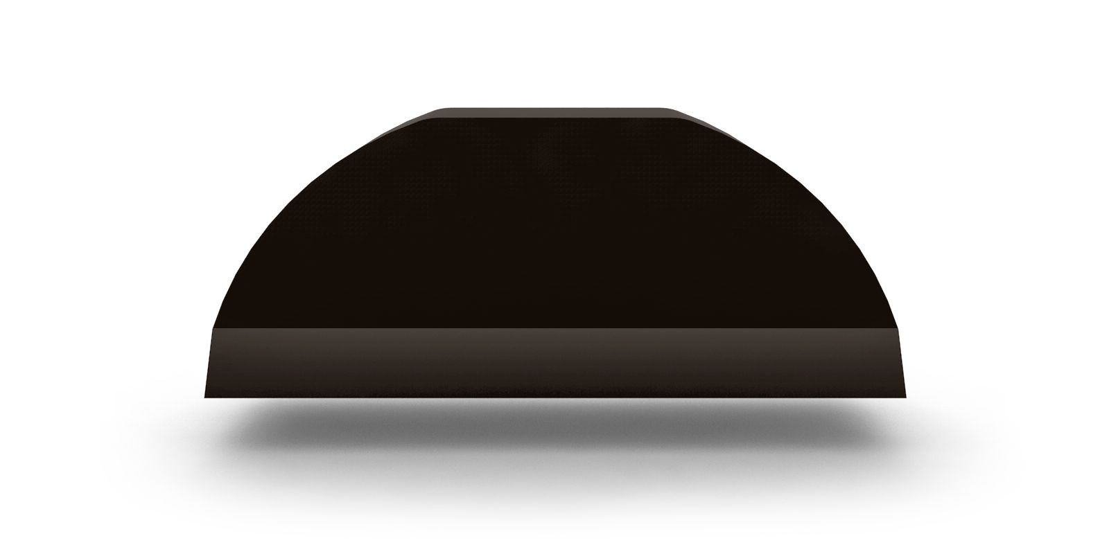 Заглушка полукруглого конька плоская, с покрытием PURETAN, 0,5 мм, изображение, фото | Сталь ТД